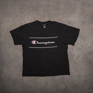 CHAMPION T SHIRT MENS BLACK XL